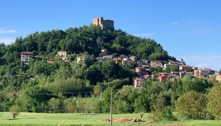 Borgo medievale arroccato su una collina verde, con un castello in cima. Ecco cosa vedere a Zavattarello, un gioiello incastonato tra gli alberi.