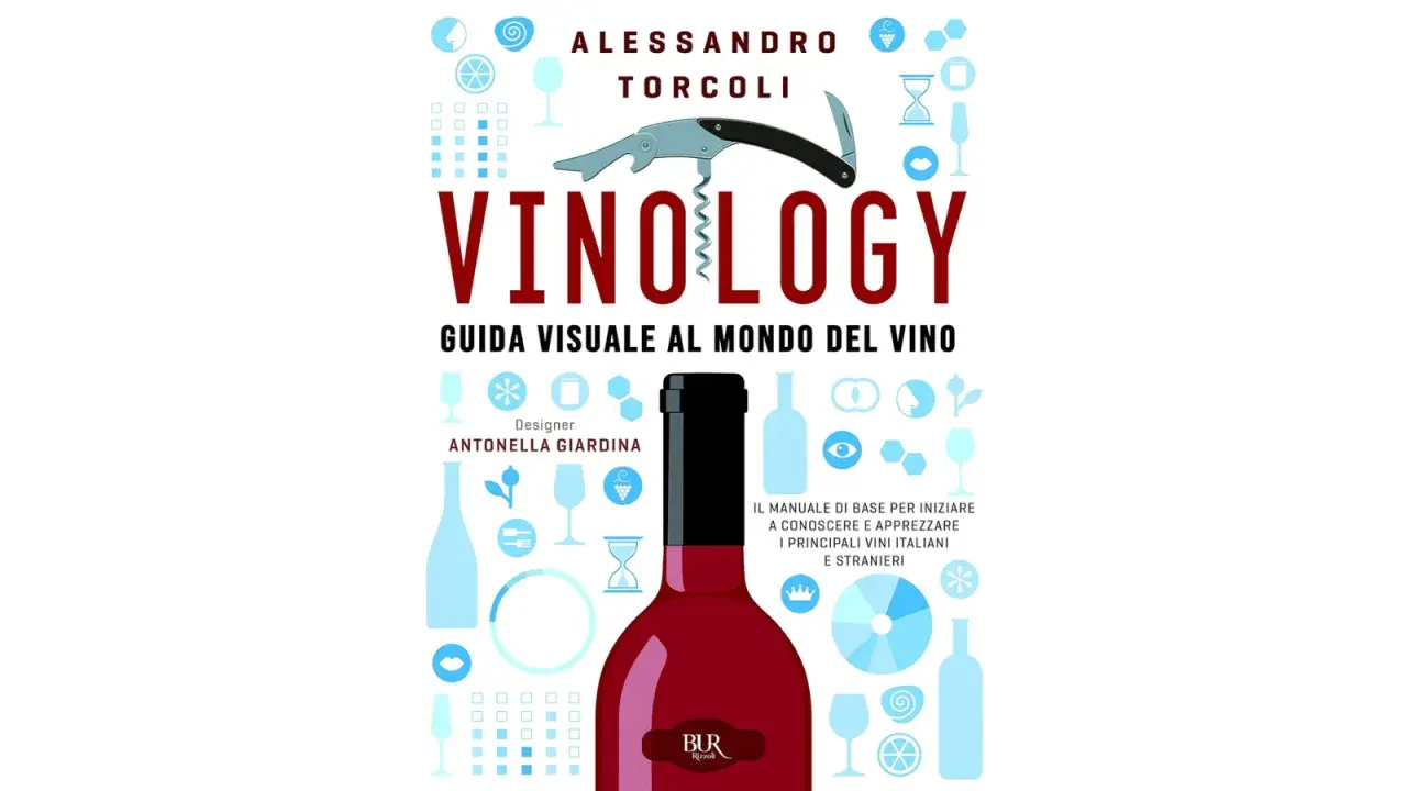 Copertina del libro "Vinology" di Alessandro Torcoli, una guida visiva per scoprire il best wine in Italy e nel mondo.