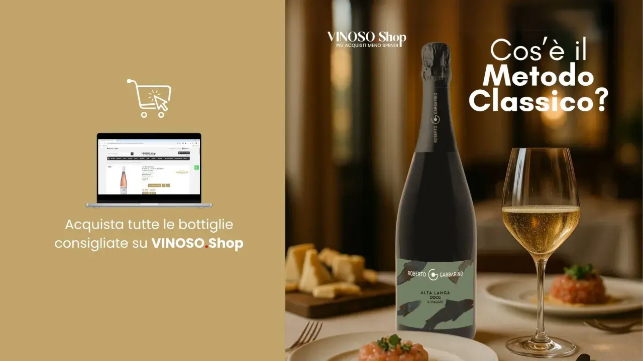 Scopri il miglior spumante italiano, il Metodo Classico, acquistabile su VINOSO.Shop. Una bottiglia di Roberto Garbarino Alta Langa DOCG.